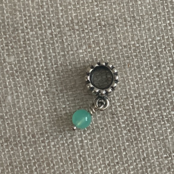 RETIRED Authentic Pandora Chrysoprase May Birthstone Dangle Charm - Picture 7 of 8